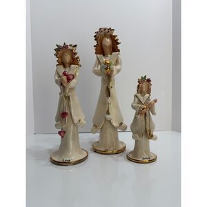 Blue Sky Clayworks 9/11 Tribute Angels Set of 3 by Heather Goldminc 9/11/01 EUC